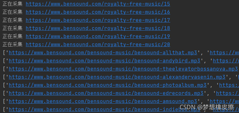python 協程第4課，目標資料源為 mp3 ，目標站點為 bensound.com