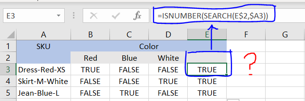 為什么 =isnumber(search is 函式在子字串為空時回傳 TRUE