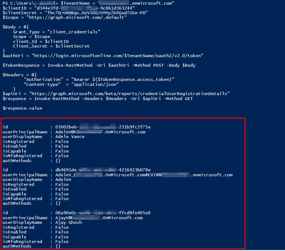通過 PowerShell 訪問 MS Graph API 的權限
