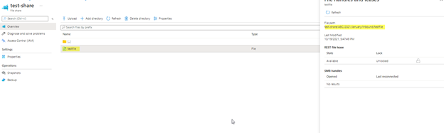 無法將檔案上傳到 azure 檔案共享