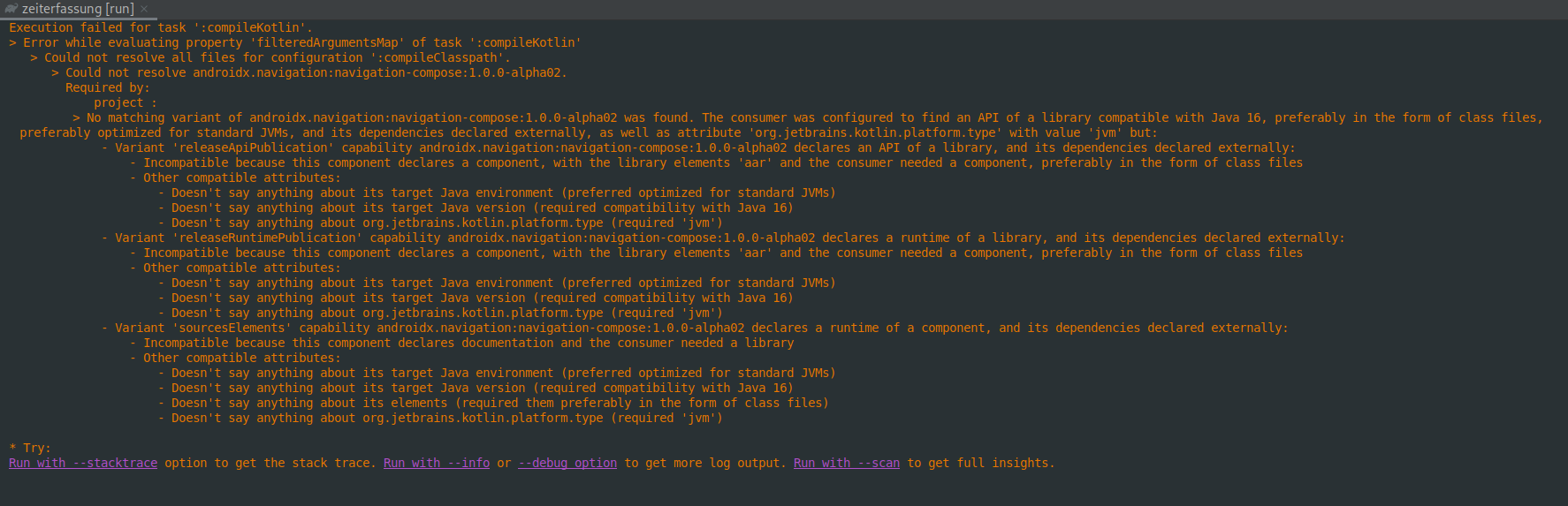 使用 Gradle Kotlin DSL 安裝依賴項不起作用