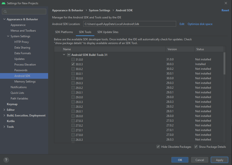 Android Studio Screenshot