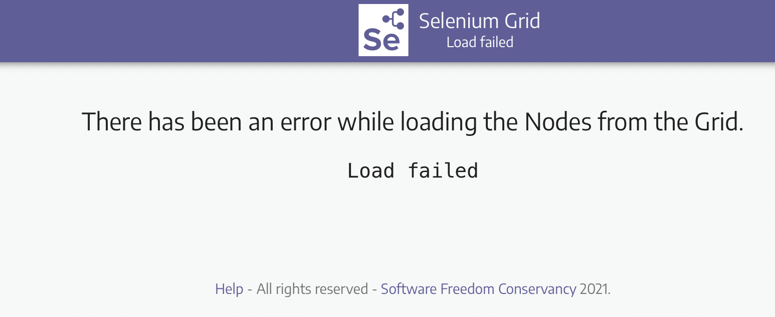 Selenium 網格 4：無法啟動新會話。可能的原因是遠程服務器地址無效或瀏覽器啟動失敗錯誤