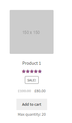 無法獲得最大數量（woocommerce）