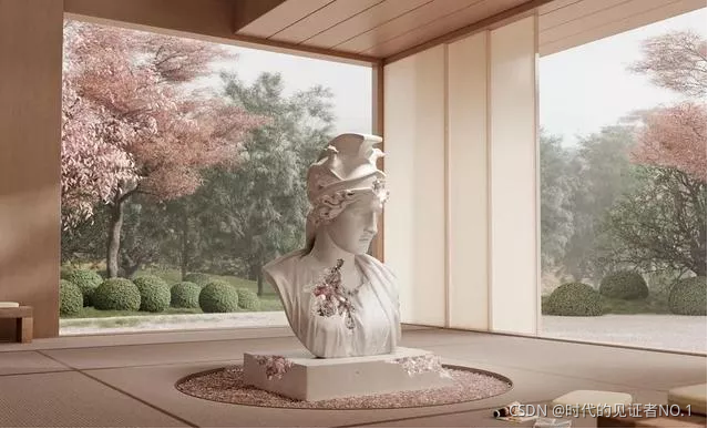 《腐蝕與改造的羅馬半身像》