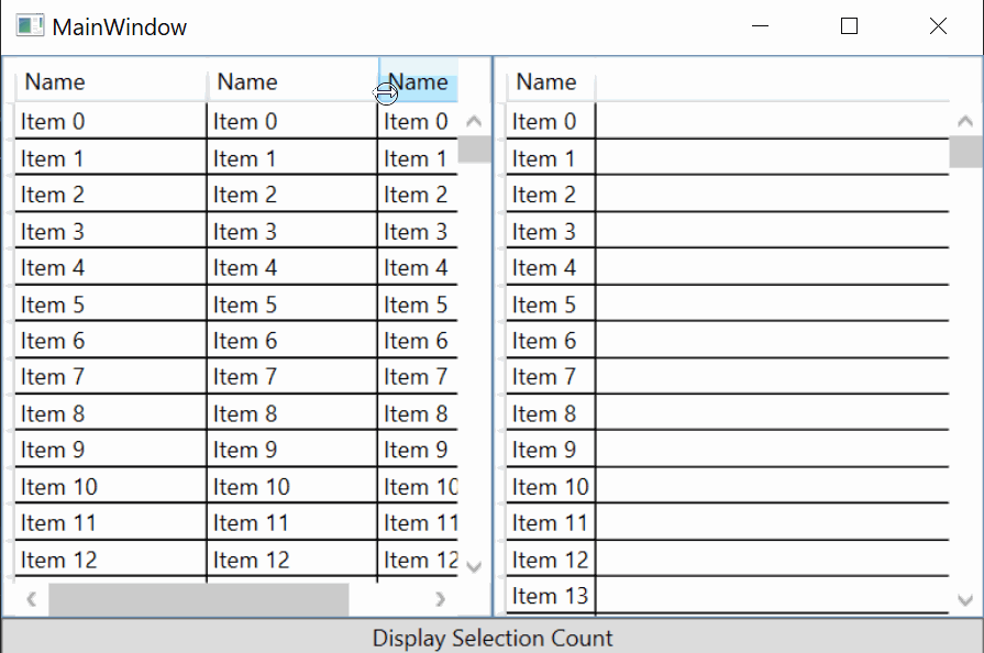 WPF DataGrid 列更改事件。如何檢測列調整大小？