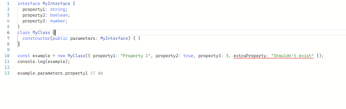 Typescript 類/介面定義有更好的簡寫嗎？