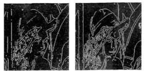 圖4 邊緣檢測結果 (a)LoG算子 (b)Canny算子
