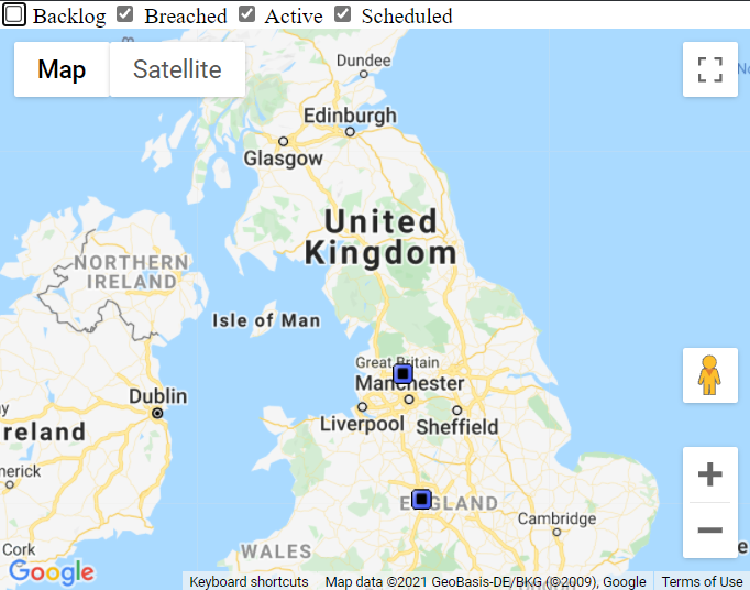 在 Google Maps API 中切換標記組