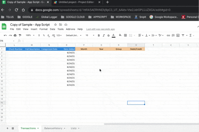 Google Sheets App Script 根據日期添加值單元格
