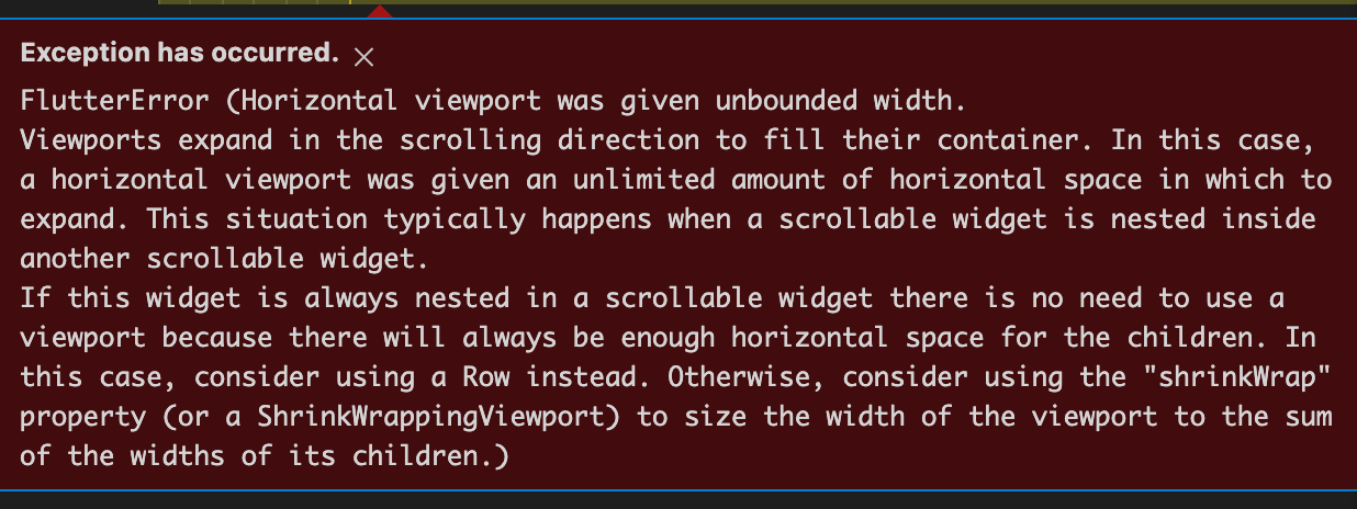 ListViewBuiler 里面的 Row flutter