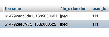 MySQL 資料庫中的影像檔案名