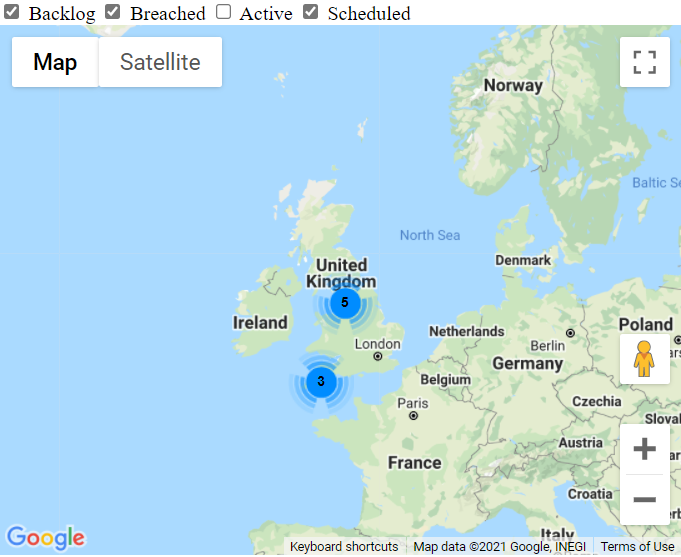 在 Google Maps API 中切換標記組