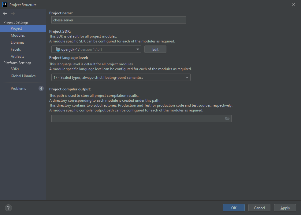 IntelliJ - 源代碼版本無效：17