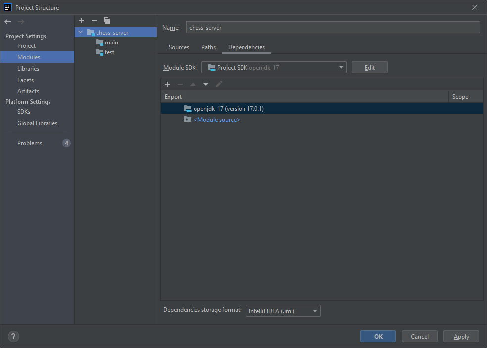 IntelliJ - 源代碼版本無效：17