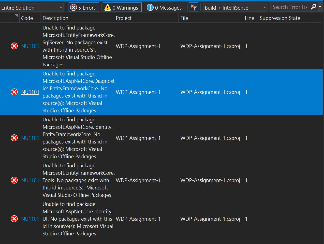 ASP.NET Core MVC NET 5.0 HTTP 錯誤 500.0