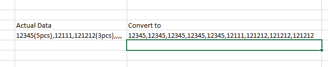 Excel：將值轉換為在 excel 中以逗號分隔的值