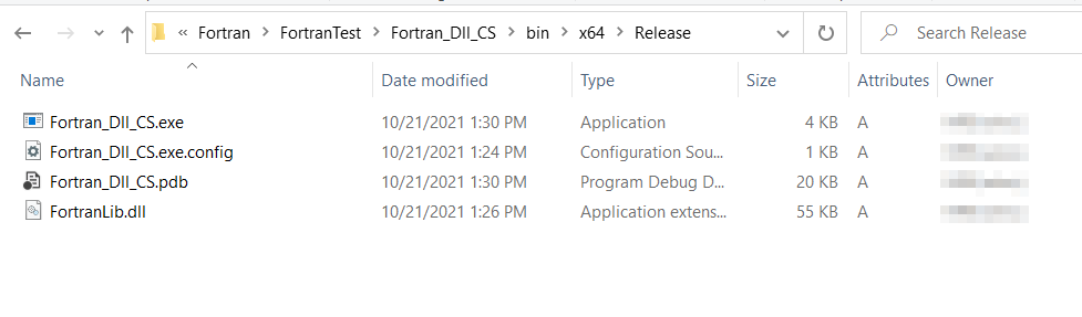 在 VS2019 中使用 iFort 從 C# 呼叫 Fortran