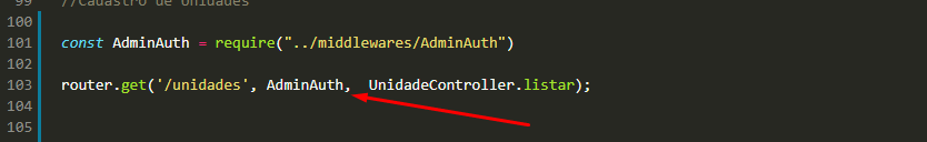 在 node.js 和 MVC 路由中使用中間件