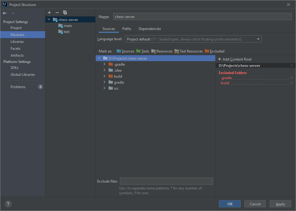 IntelliJ - 源代碼版本無效：17