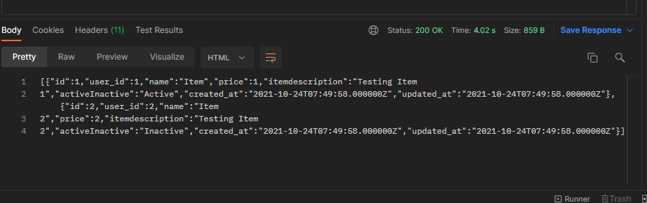 如何為 PackageItem 表創建 CRUD 并通過另一個表中的外鍵獲取專案?在 Laravel