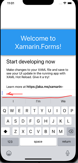 當在 Xamarin 中聚焦時，如何確保確保鍵盤不會放置在條目上？