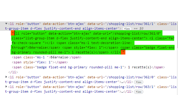 replaceWith 包含一個字串而不是一個 html 元素
