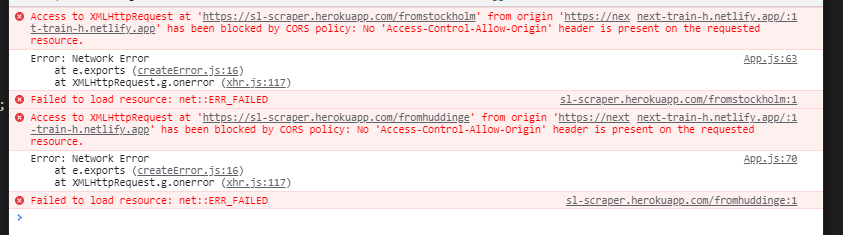 從 React 應用程式呼叫 heroku API，錯誤 200
