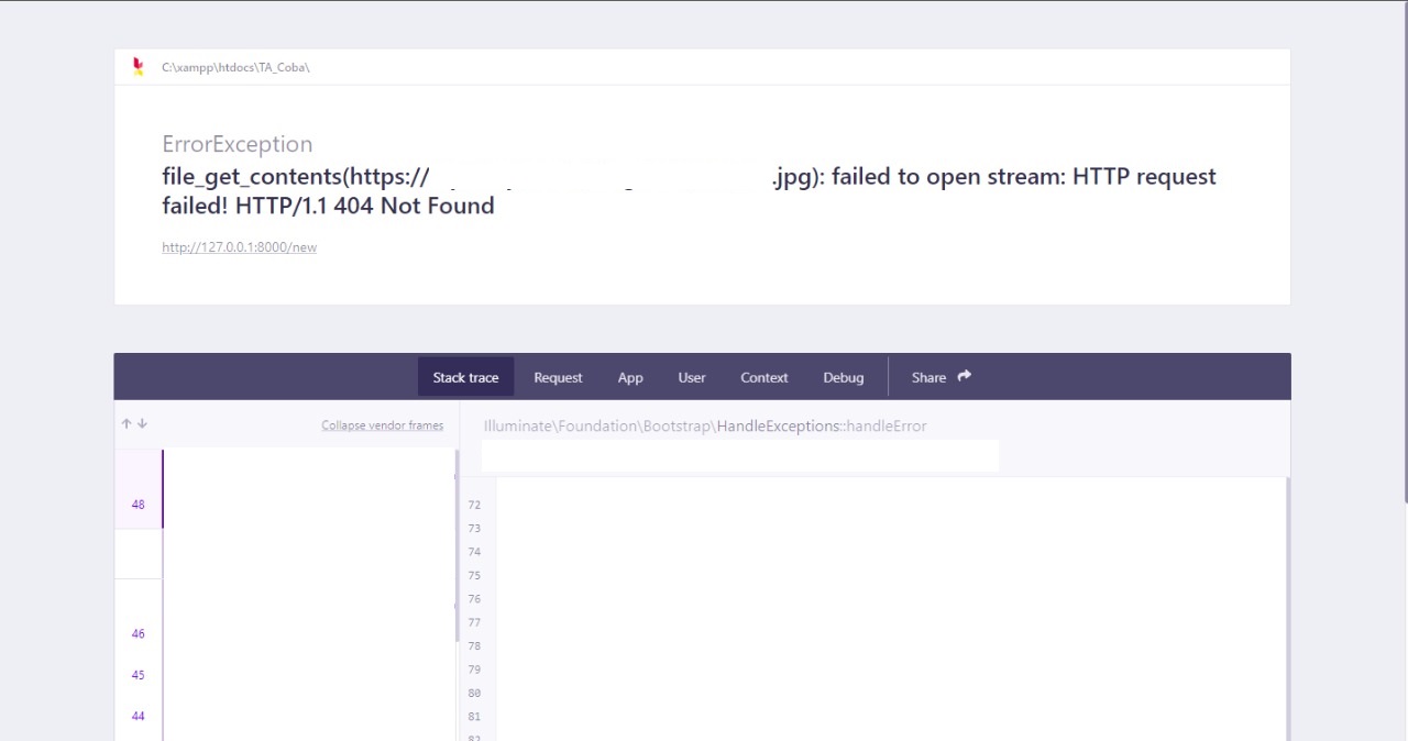如何在程式中使用 Laravel 7 中的錯誤?