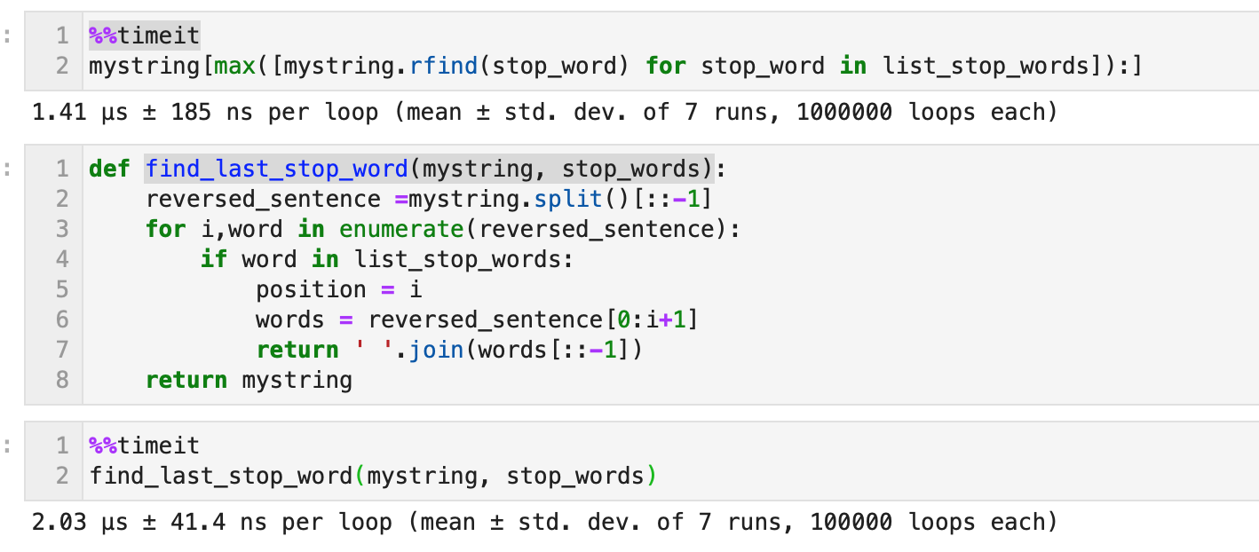 python：在文本中查找單詞（單詞串列）的最后一次出現