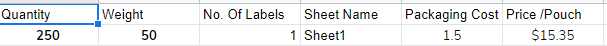 從不同單元格獲取值并通過 googlesheet 腳本設定