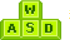 W,S,A,D,
