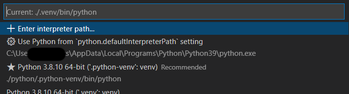我可以在 VS Code 中擁有多個帶有虛擬 python 環境的子檔案夾嗎？