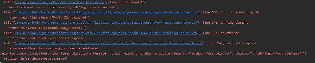 Python Selenium 在 Div 中找不到 ID