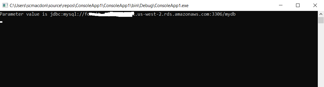 使用 AmazonSimpleSystemsManagementClient 從引數存盤中讀取值