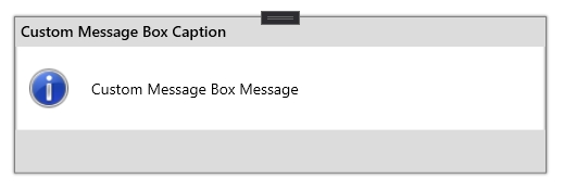 如何在新視窗中重現 MessageBox 的相同布局？