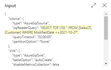 如何將 azure 資料工廠字串型別變數轉換為日期時間格式