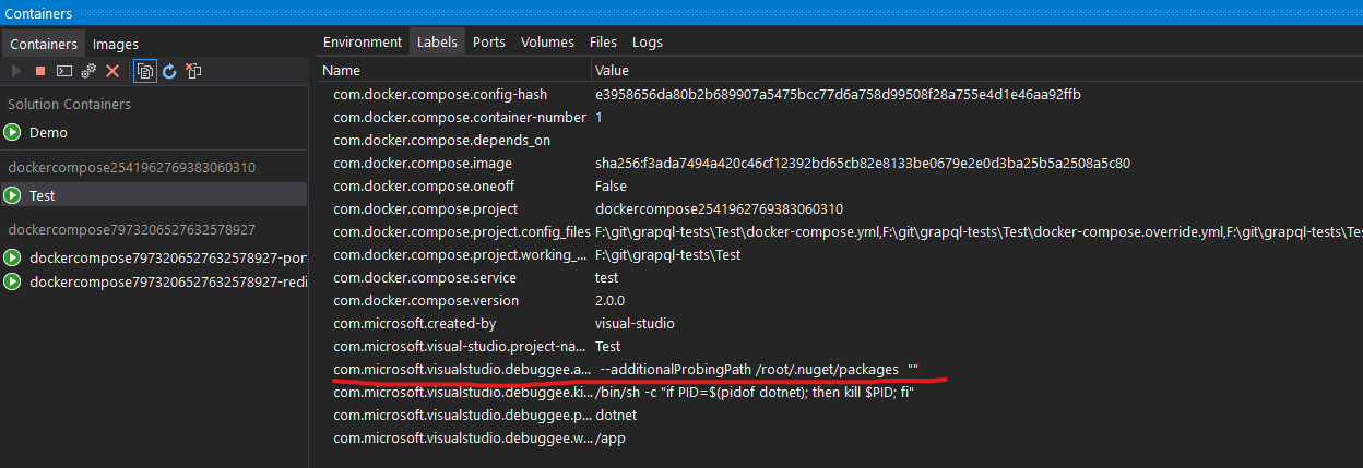 通過 docker-compose 進行除錯停止作業