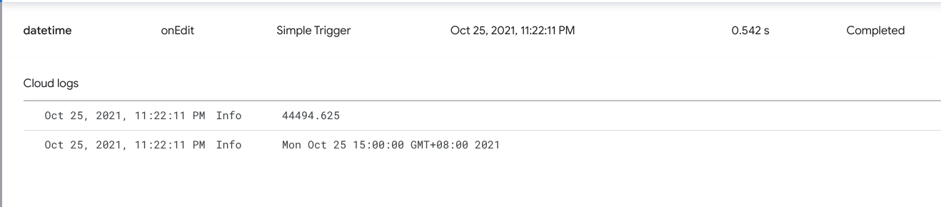 Google Apps Script onEdit() 中的日期時間格式