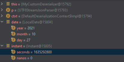 SpringBoot 將 json 立即反序列化到第二天
