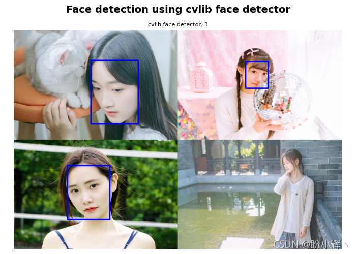 使用 cvlib 進行人臉檢測