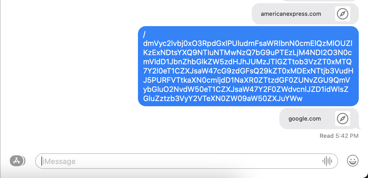 iOS - 損壞的 iMessage 鏈接共享