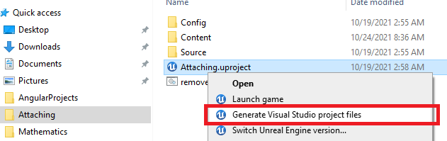 如何使用批處理檔案從虛幻引擎 .uproject 檔案生成 Visual Studio 專案檔案？