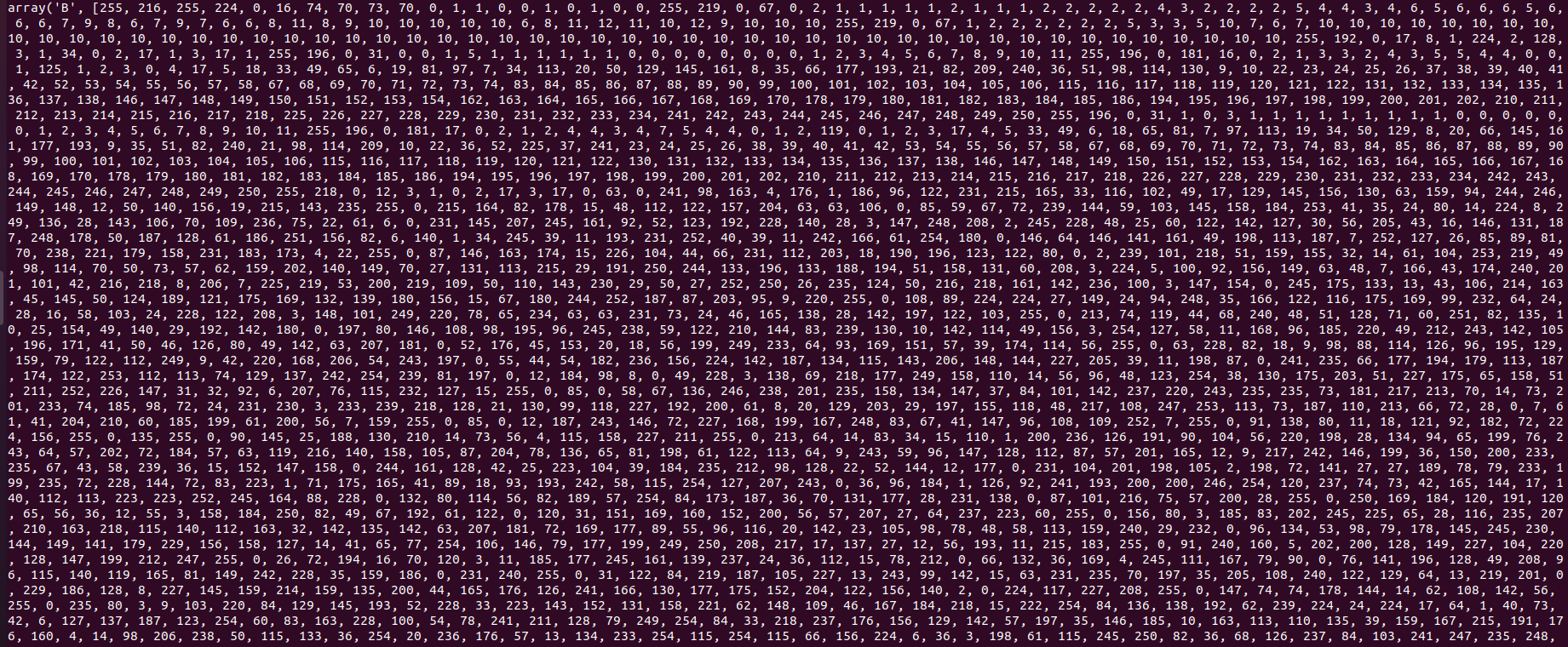 將 bytearray 轉換為 array.array('B')