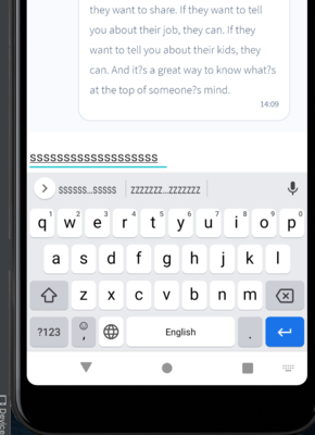 隱藏在 reyclerview 專案后面的多行 EditText 視圖 android