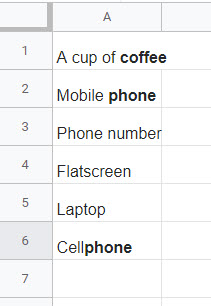 Google Sheets 腳本 - 目標范圍內的粗體字