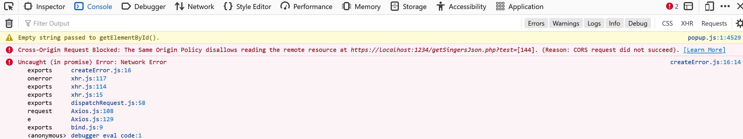 php 構建 api 上的 CORS 問題
