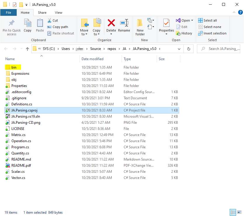 我在哪里可以找到 Visual Studio 2019 中的 bin/debug 檔案夾