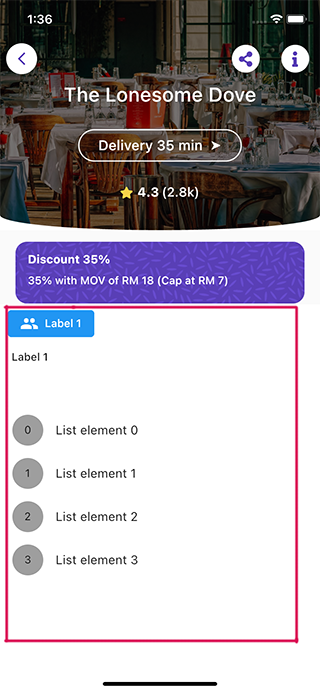 Flutter 回傳分類選項卡和專案的串列