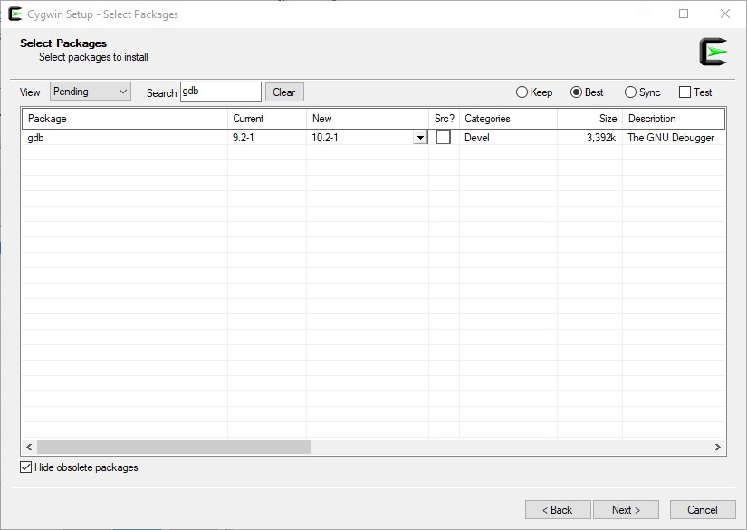 在 Windows 上使用 Cygwin64 編譯器和除錯器為 C 設定 VS 代碼（錯誤：無法開始除錯）